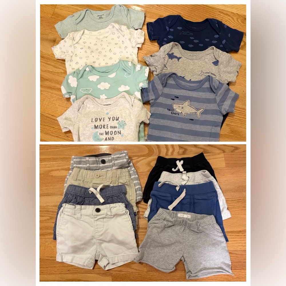 Carter's Blue and Gray Kids Matching Sets